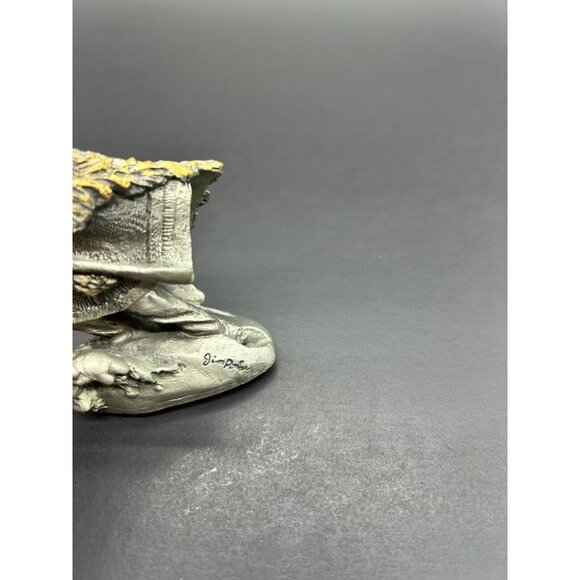 Franklin Mint Chief Joseph Pewter Statue by Jim Ponter 1992 Native American Art - Picture 6 of 9